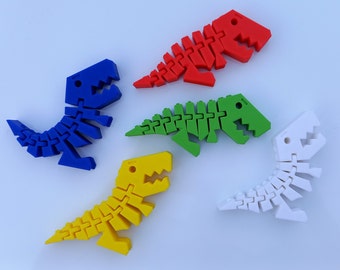 Articulated 3D Printed T-Rex: Flexible Dinosaur Fidget Toy