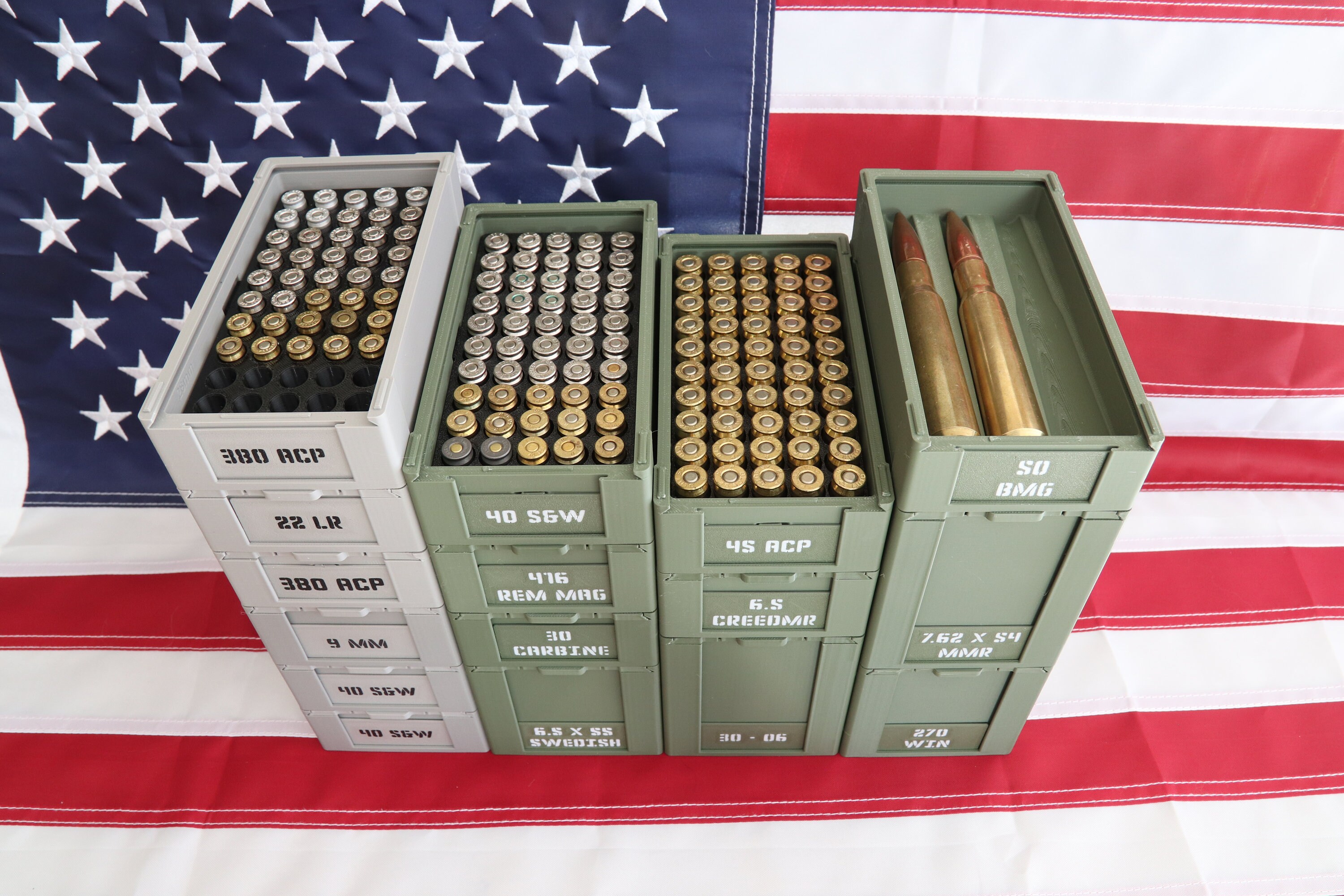 Stacking Ammo Box USA Eagle Etsy