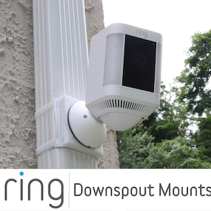 Downspout Mount for RING Camera - No-Drill Rubber Outdoor Security Camera Mount