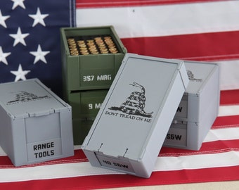 Stacking Ammo Box - Gadsden Flag