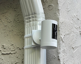 Corner Downspout Mount for RING Camera - No-Drill Rubber Outdoor Security Camera Mount
