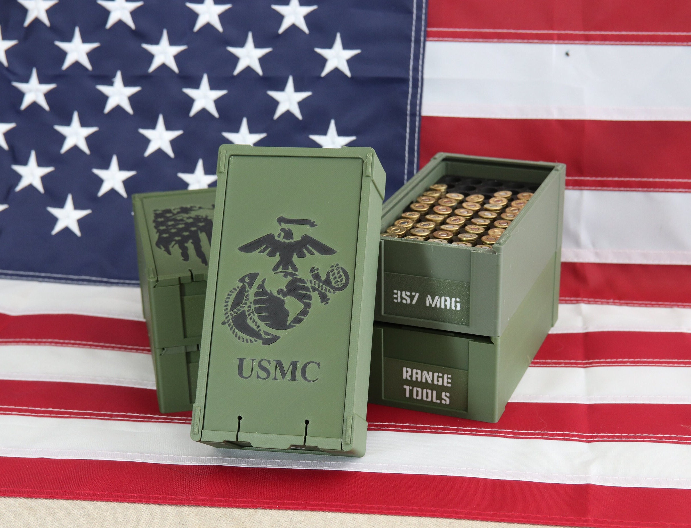 Stacking Ammo Box Marines Etsy