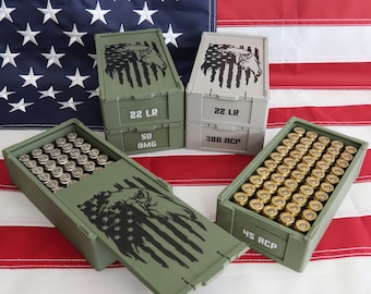 Stacking Ammo Box - USA Eagle