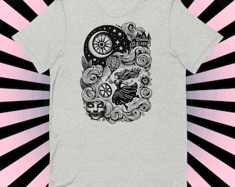 Dreamcore Shirt Cyber Goth Cyberpunk Tee Techwear Whimsigoth Clothing Y2K T-Shirt Pastel Goth