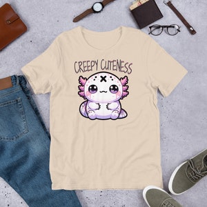 Weirdcore Pastel Goth Grunge Cute Axolotl Shirt Creepy Cuteness T-Shirt Weird Stuff Oddcore Tee