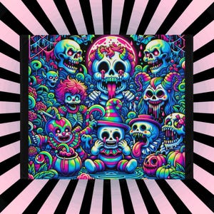 Blanket Candy Gore Halloween Y2K Grunge Throw Blanket Neon Goth Horror Gothic Room Decor