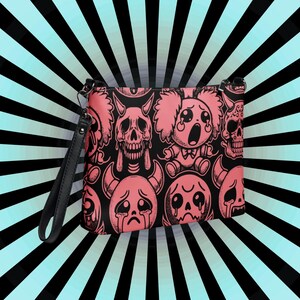 Weeping Demons Hand Bag – Gothic Kawaii Pastel Horror Purse