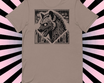 Dystopisch hyena-T-shirt - Gothic Grunge Weirdcore T-shirt