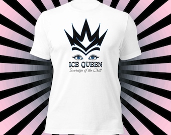 Ice Queen T-shirt met print - biologisch katoenen T-shirt dames