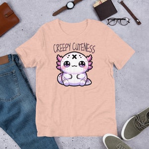 Weirdcore Pastel Goth Grunge Cute Axolotl Shirt Creepy Cuteness T-Shirt Weird Stuff Oddcore Tee