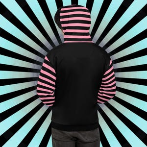 Weirdcore Clowncore Clown Kitty Cat Pastel Goth Graphic Grunge Y2K Unisex Hoodie image 7