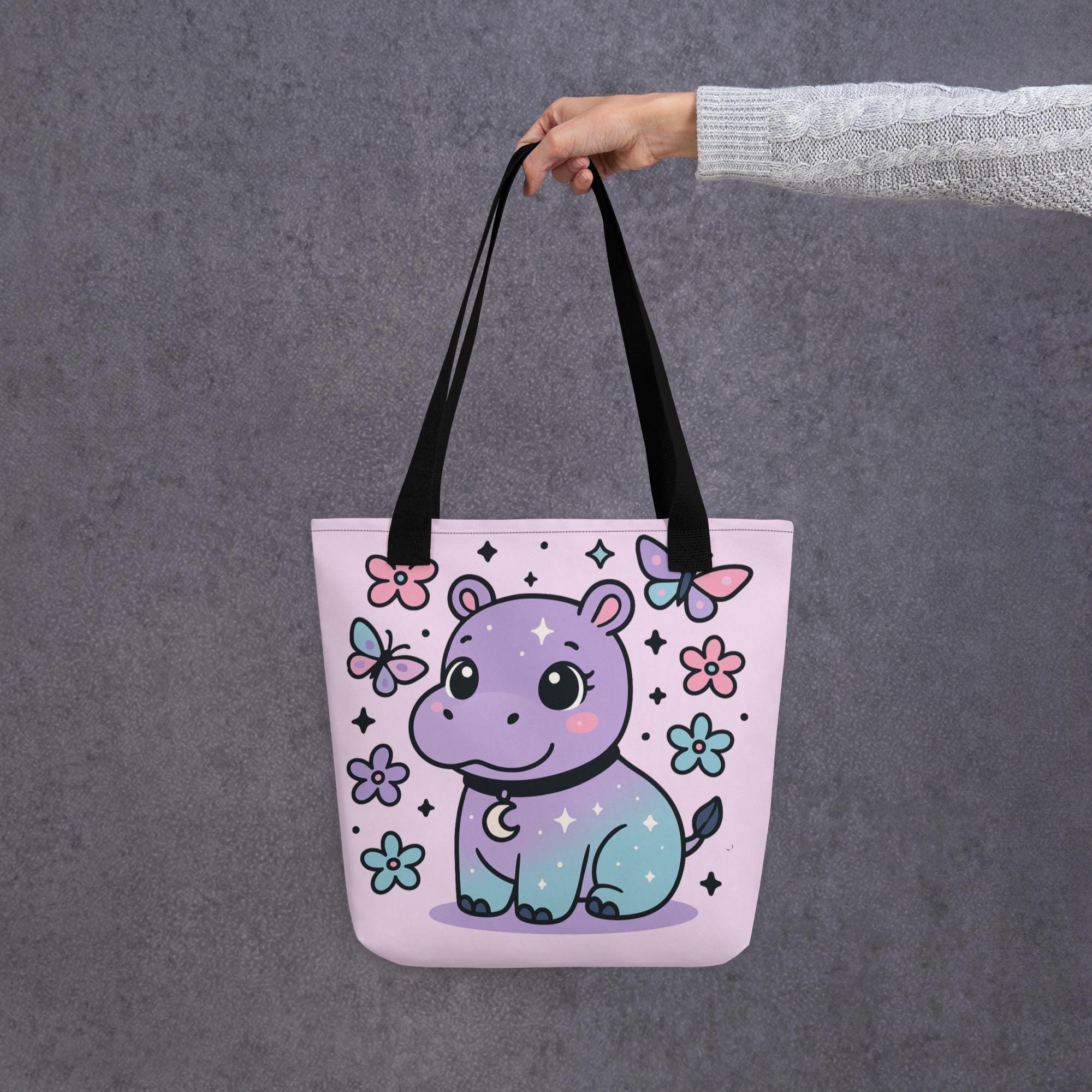 I Want A Hippopotamus For Christmas Canvas Tote Bag - Large Reusable Shopping Bag For Women - View #9