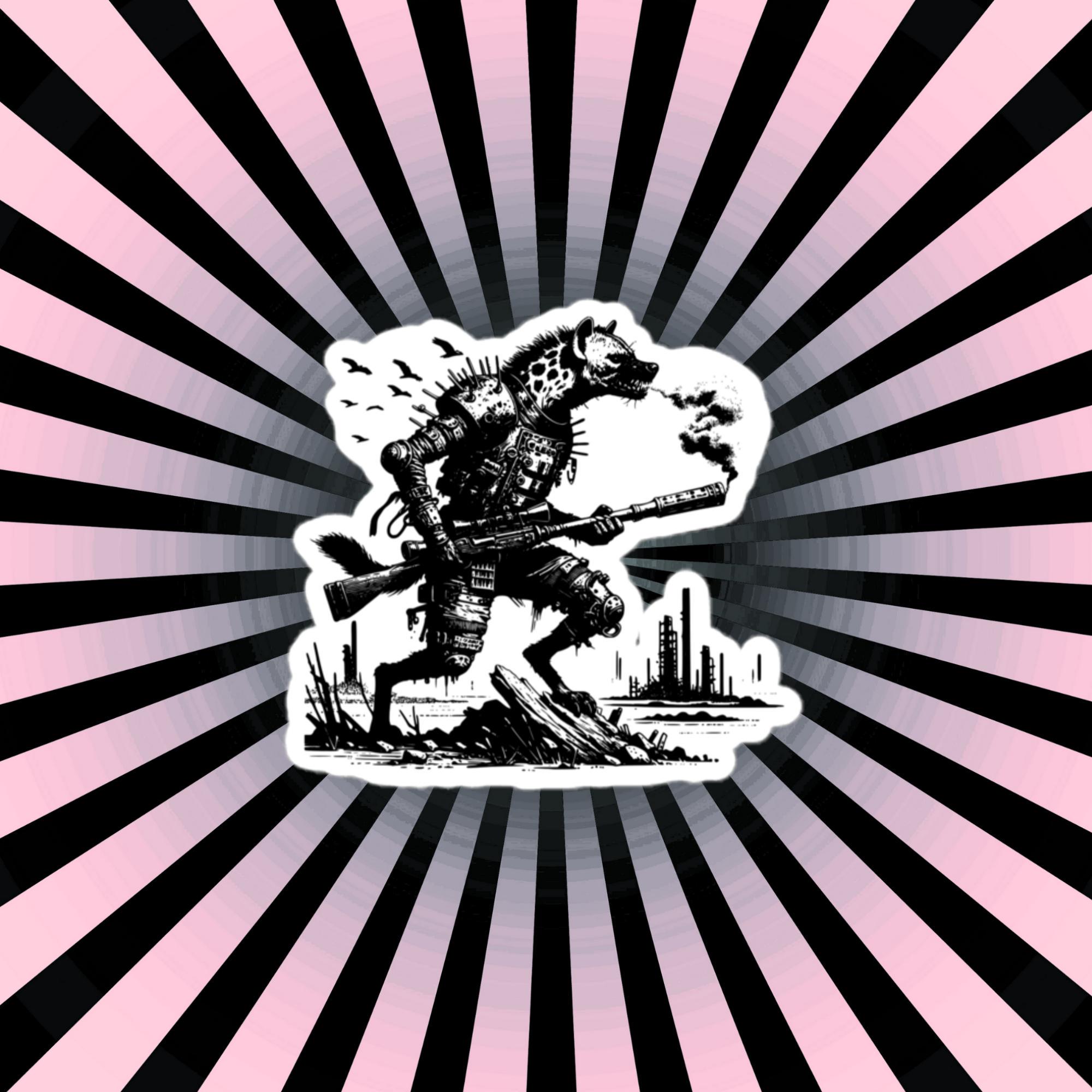 Apocalyptic Gothic Dystopian Grunge Hyena Vinyl Sticker - Etsy