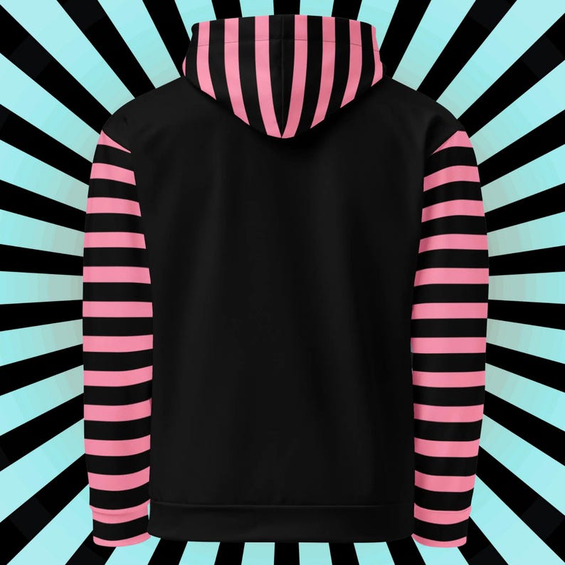Weirdcore Clowncore Clown Kitty Cat Pastel Goth Graphic Grunge Y2K Unisex Hoodie image 4