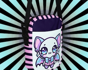 Bolso bandolera Pastel Goth Bat – Bolso Kawaii Emo