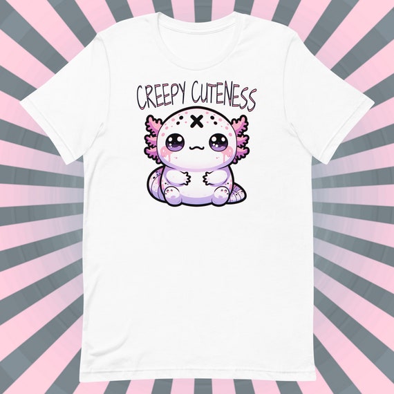 Pastel Goth Axolotl T-Shirt: Creepy Cuteness Weirdcore Tee