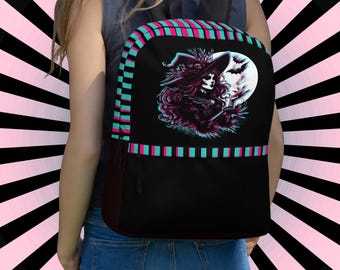 Witch Glitch Backpack – Cyber Goth Occult School Bag
