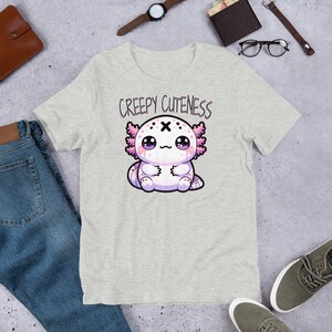 Weirdcore Pastel Goth Grunge Cute Axolotl Shirt Creepy Cuteness T-Shirt Weird Stuff Oddcore Tee