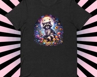 Whimsigoth Raccoon T-Shirt, Goblincore Graphic Tee