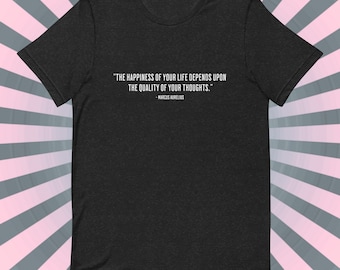 Marcus Aurelius Quote-shirt: stoïcijnse wijsheid, T-shirt voor zelfgroei