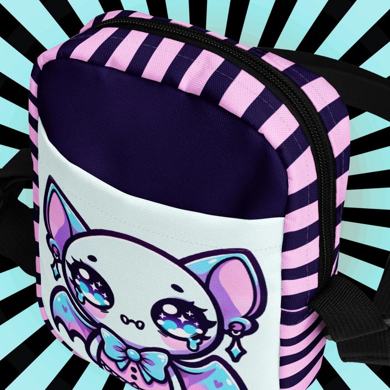 Pastel Goth Bat Crossbody Bag – Kawaii Emo Purse - Etsy