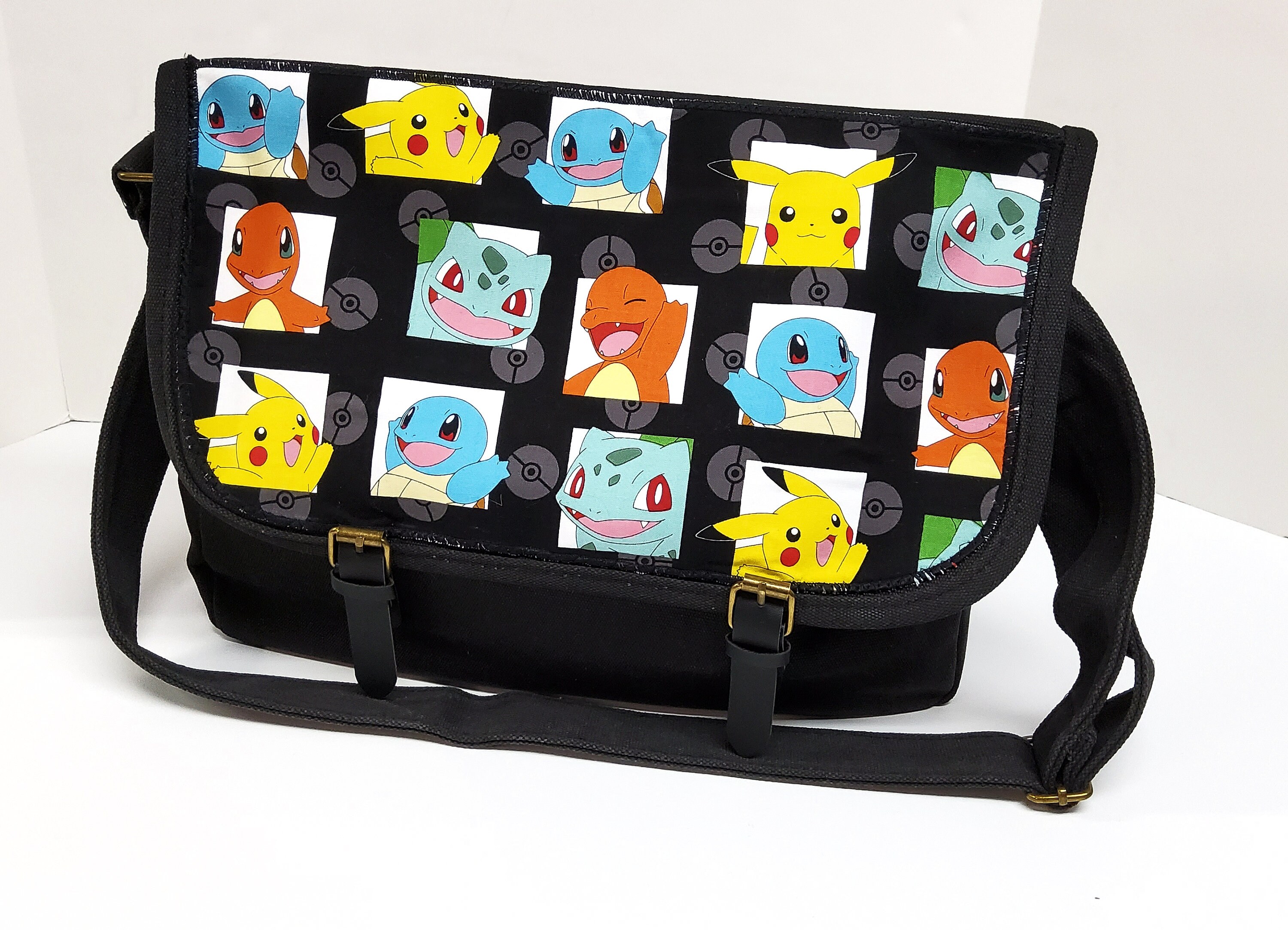 Pokemon Messenger Bag in Charcoal Etsy