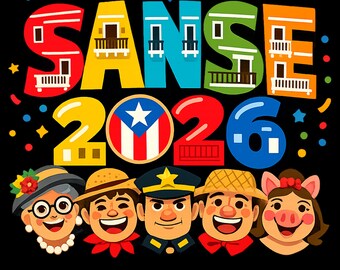 Sanse 2026 Png, San Sebastian Festival PNG: Sanse 2026 Puerto Rico Art png Boricua Fiesta Celebration Clipart (Digital Download)