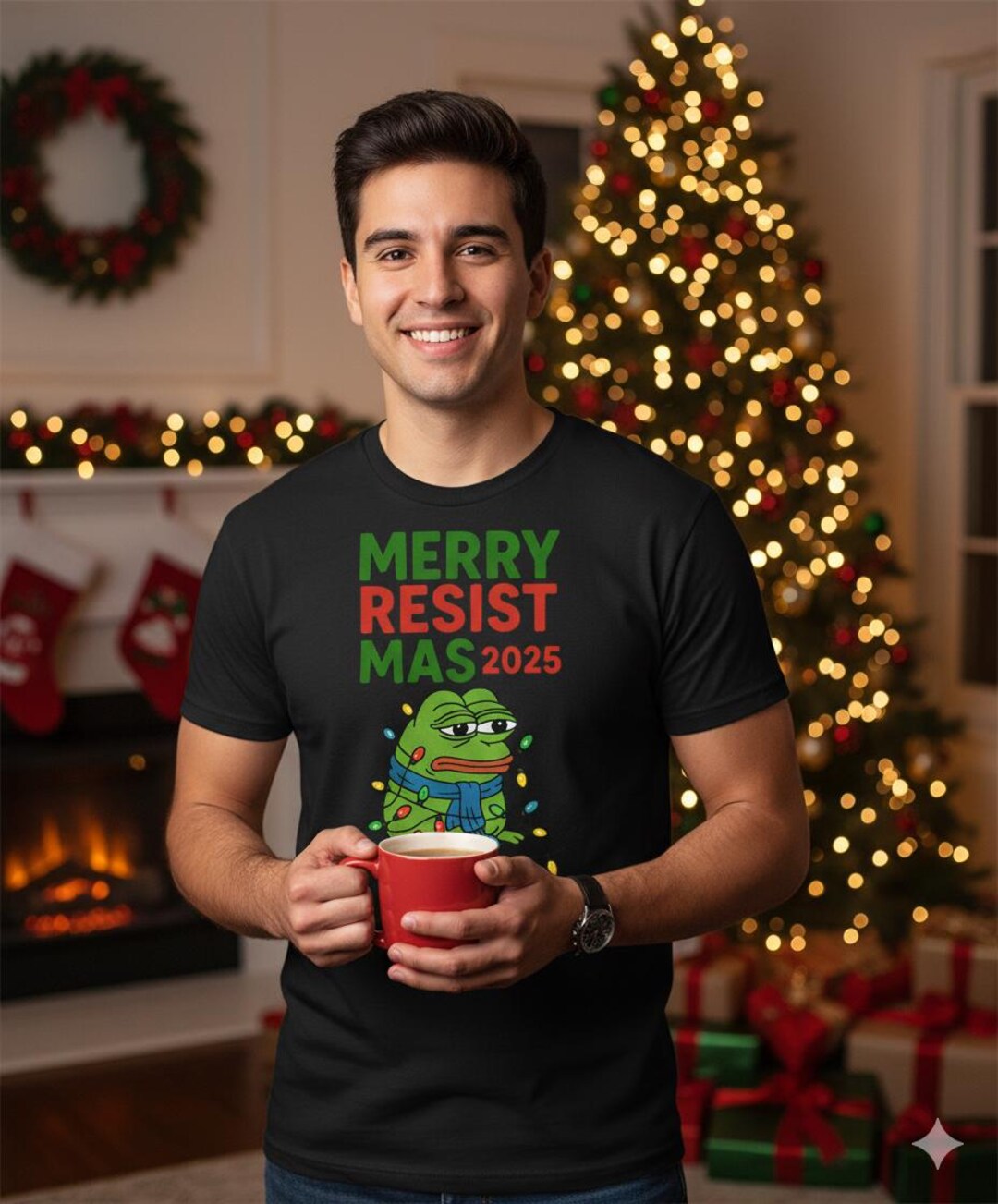 Resistmas Rabbit Funny Holiday PNG: Merry Resistmas 2025 Graphic (digital Download) - Etsy