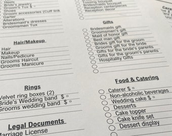 Wedding Checklist