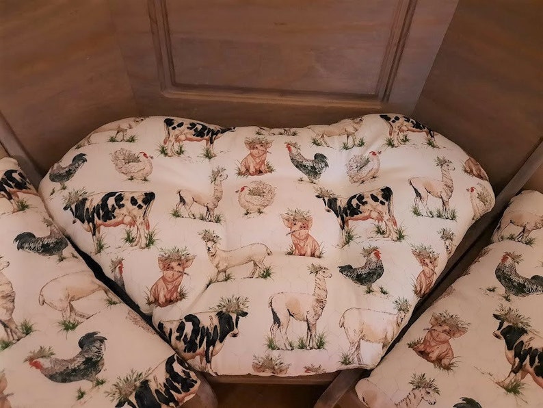 4 Piece Nook Cushions Set ties on Single cushion only Bild 2