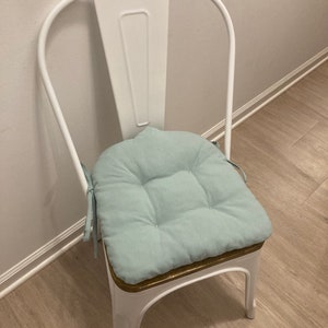 Metal Bistro Chair Cushion/14x14/Seafoam cushion image 1
