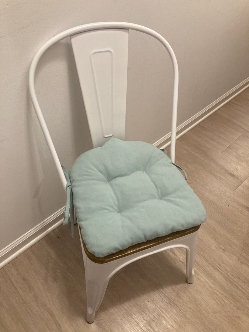 Metal Bistro Chair Cushion/14x14/Seafoam cushion image 1