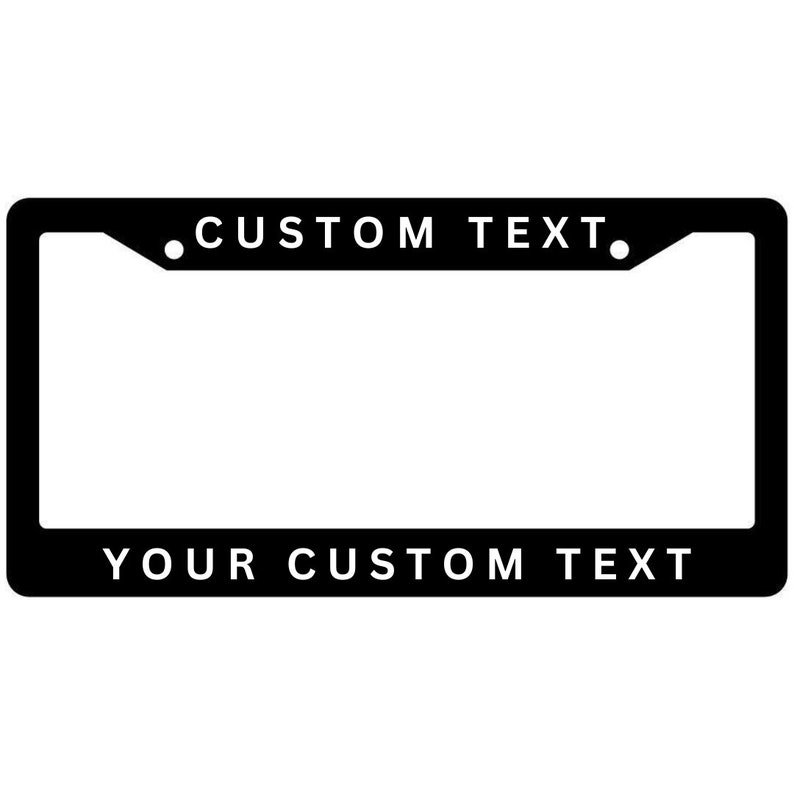 Custom License Plate Frame for Vehicle or Motorcycle Etsy
