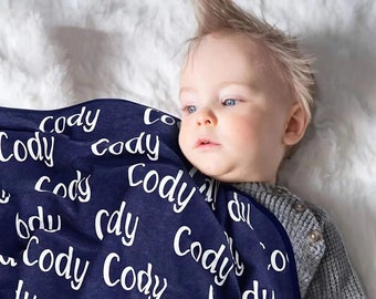 Manta de bebé de lana de franela personalizada, manta colorida con nombre personalizado, perfecta para niños y niñas, regalo único de bienvenida para bebé