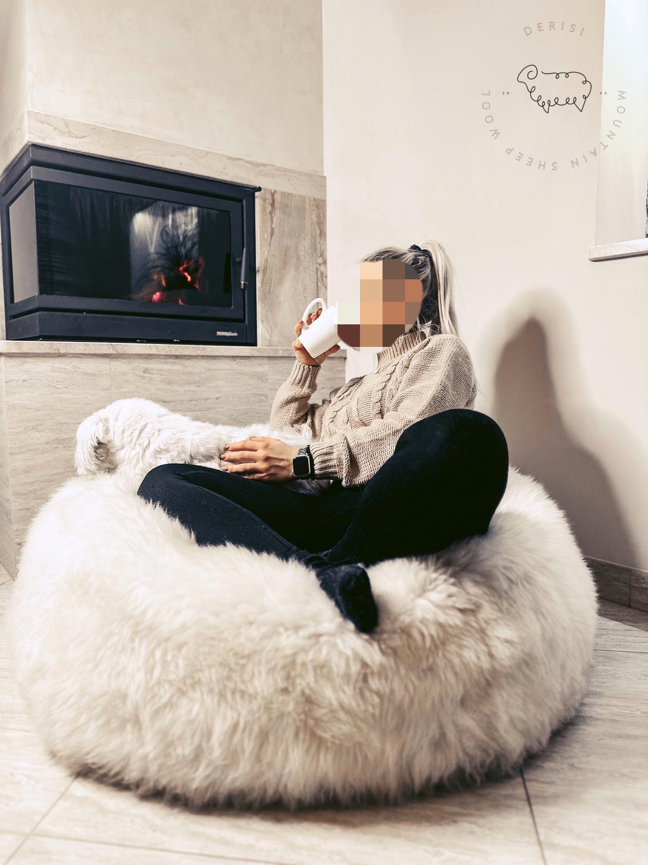Furry White Chair Etsy