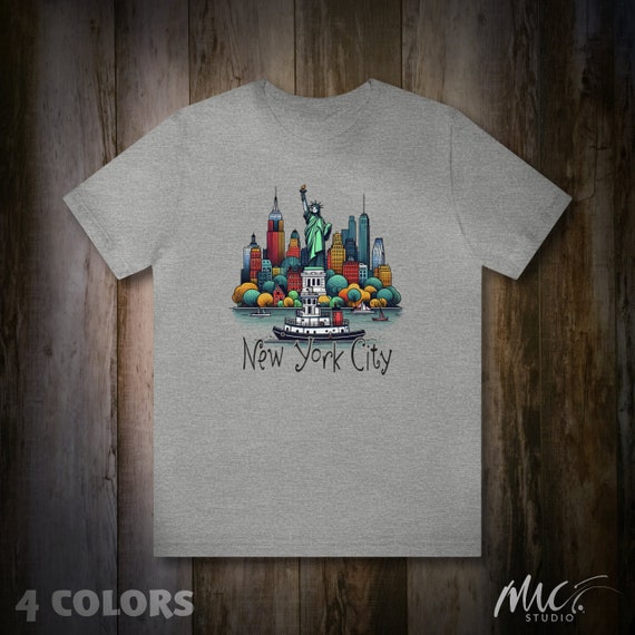 Whimsical New York City Skyline Shirt