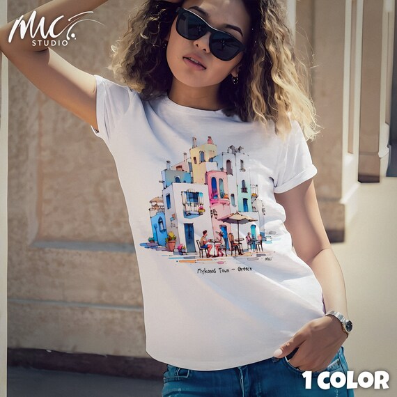 Cute Mykonos Town Shirt