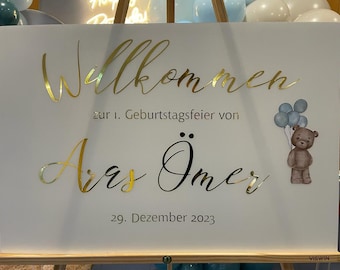 Welcome Sign - Willkommensschild - Hochzeit, Verlobung, Hochzeitsdeko - Acrylschild, Plexiglasschild