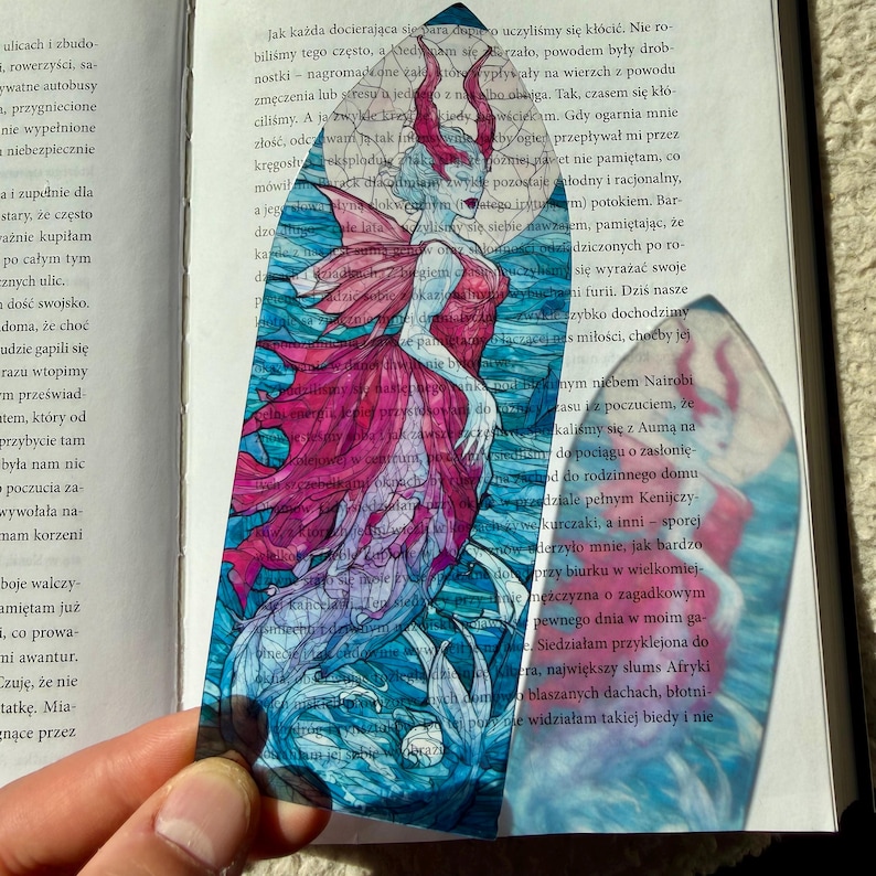 Siren Rising Siren Rising From Moonlit Waters | Stained Glass Inspired Bookmark ...