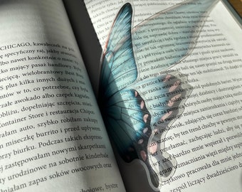 Butterfly Wing Clear Bookmark | Transparent Bookmark | Gothic Bookmark | Moth Nature Bookmark | Cottage Witch Core | Victorian Dark Academia