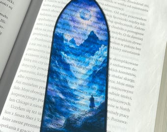Fantasy Bookmark | Transparent Bookmark | Clear Adventure Bookmark | Warrior Bookmark | Adventurer Book Accessories | Bookworm Art