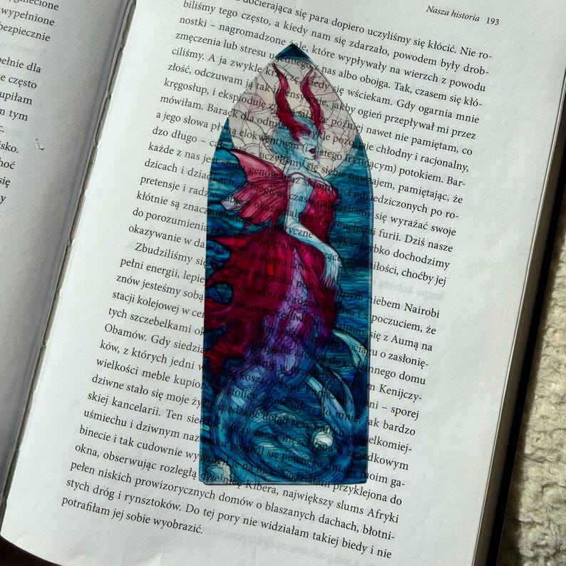 Siren Rising Siren Rising From Moonlit Waters | Stained Glass Inspired Bookmark ...
