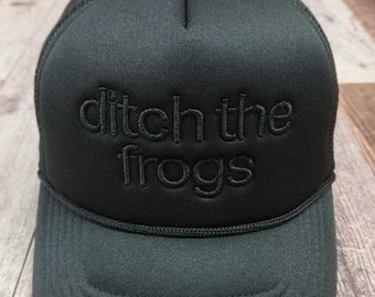 Schwarze Trucker Cap von ditchthefrogs