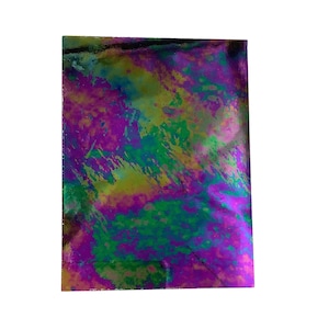 Art Glass, iridescent stained glass, 6” x 8” glass sheet for stained glass or mosaic crafts. Choose your color.