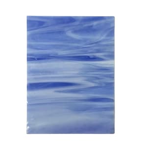 Art Glass, blues,purples and mixes stained glass, 6” x 8” glass sheet for stained glass or mosaic crafts. Choose your color.