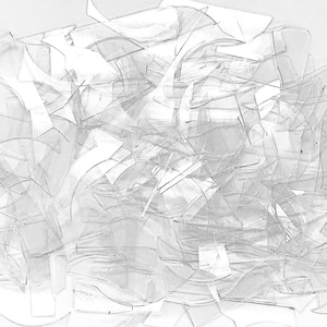 Fusible Clear Glass Scrap, 96 COE, for Glass Fusing (5 lbs)