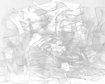 Fusible Clear Glass Scrap, 96 COE, for Glass Fusing (5 lbs)