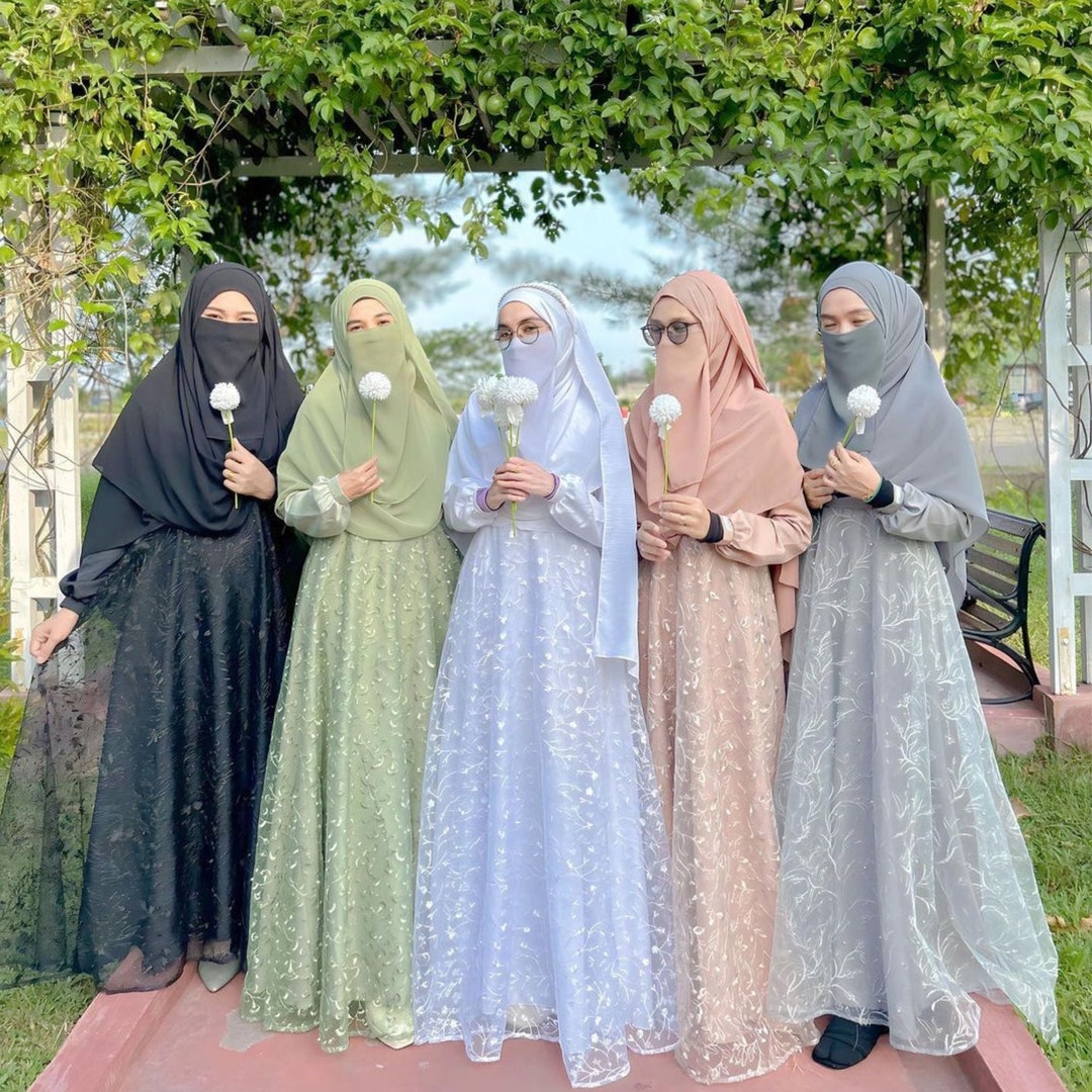 bridesmaid hijab dress