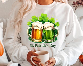 St Patrick’s Day Shirt – Funny Beer Shamrock Graphic Tee, Irish Beer Lover Shirt