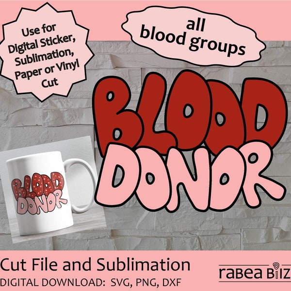 Blood Donor Shirt clipart png blood donation svg for cricut Blood Donor Sticker png bubble font Blood Donor gift Blood Donor sublimation
